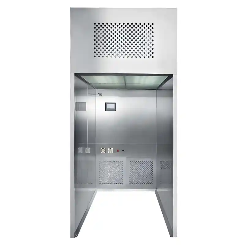 Negative pressure weighing room, containment weighing booth, downward unidirectional flow, dust extraction system, personnel and product protection, pharmaceutical powder handling, real-time differential pressure display, cleanroom contamination control