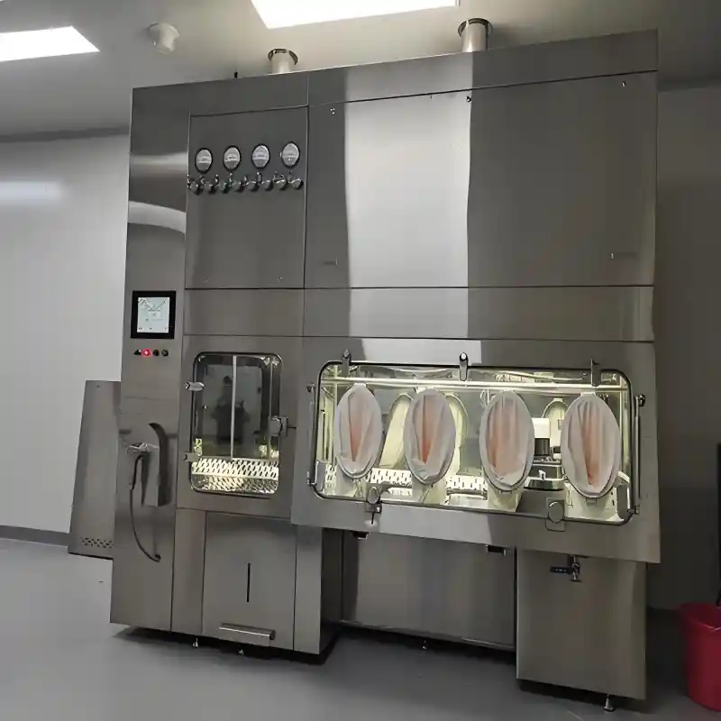 VHP sterilizable isolator, aseptic filling isolator, glove leak test, biodecontamination cycle, closed or open system, sterile transfer port, isolator decontamination validation, GMP Annex 1 complianc